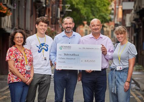 Reward Raises £15,000 For Barnabus Charity To Support Homeless People In Manchester | Business ...