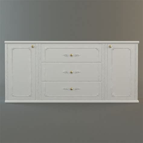 white credenza cabinet 3D Models in Shelving 3DExport