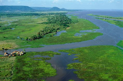 OverflightStock™ | Amazon River: High Water During Rainy Season Brazil Aerial Stock Photo