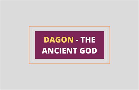 Dagon God – Mythology - Symbol Sage