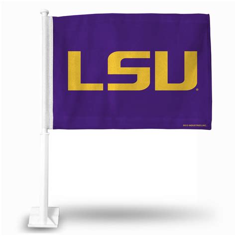 LSU Tigers "LSU Tigers LOGO" Car Flag (PURPLE) - BiggSports