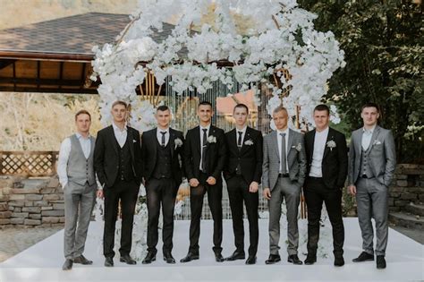 Premium Photo | Groom and groomsmen