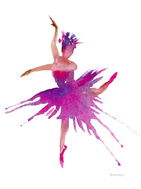 Ballet Arabesque Painting by Amy Kirkpatrick