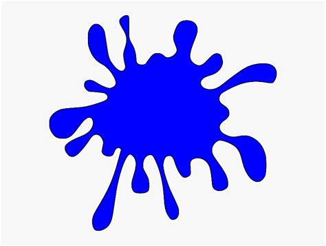 Blue Paint Splatter Clip Art, HD Png Download , Transparent Png Image ...