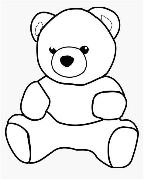 Teddy Bears - Teddy Bear Outline Drawing, HD Png Download , Transparent Png Image - PNGitem