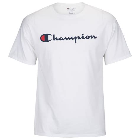 Champion Logo T-shirt in White for Men - Save 83% - Lyst