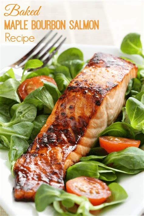 Baked Maple Bourbon Salmon Recipe