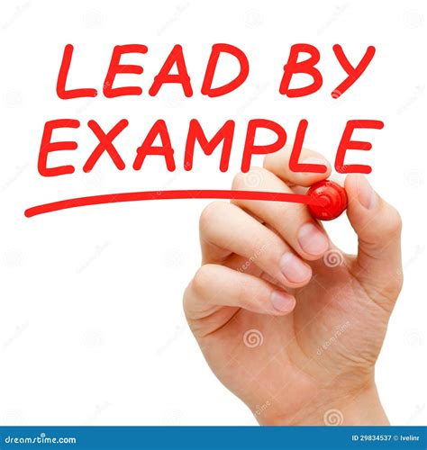 Lead By Example Royalty Free Stock Photography - Image: 29834537