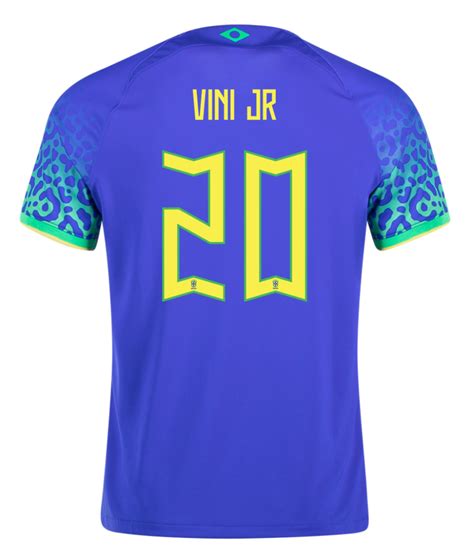 Vinicius Jr Brazil 22/23 Away Jersey - SoccerArmor