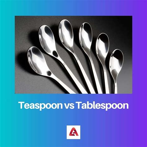 Tablespoon And Teaspoon Difference