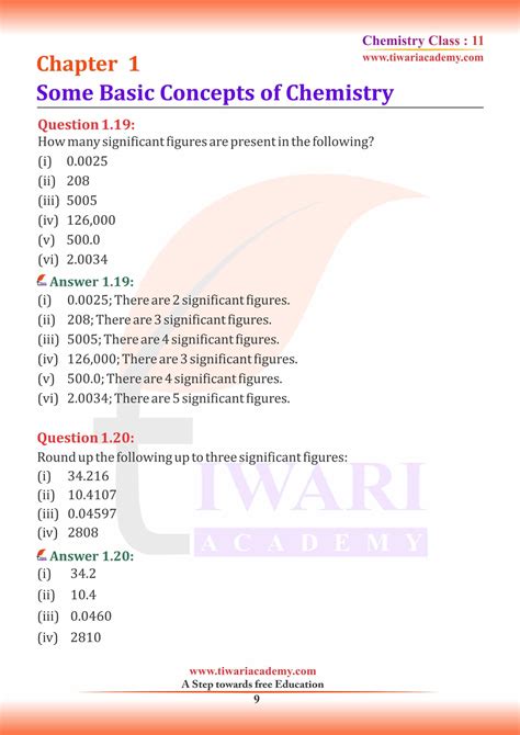 NCERT Solutions for Class 11 Chemistry Chapter 1 in Hindi and English