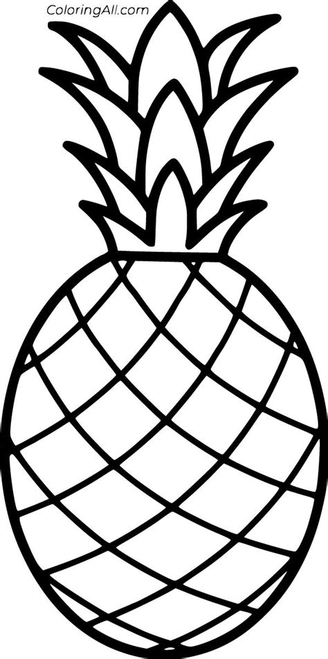 Free Pineapple Coloring Page - AlexisqiLevine