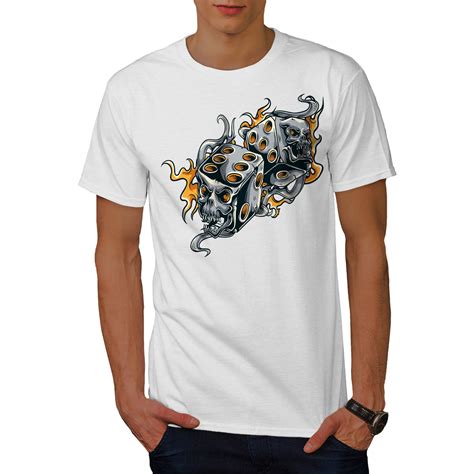 Wellcoda Gamble Dice Evil Gamble Mens T-shirt, With Graphic Design Printed Tee | eBay