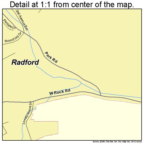 Radford Virginia Street Map 5165392