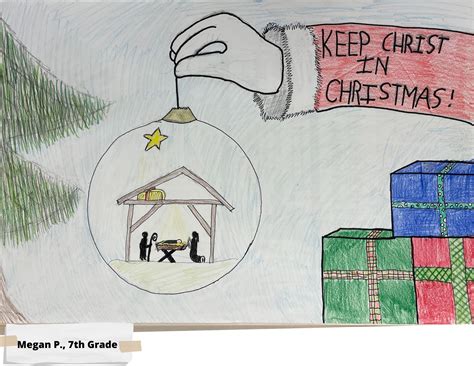 Nine Semifinalists for the Keep Christ in Christmas Poster Contest | St. Joseph School - Fullerton