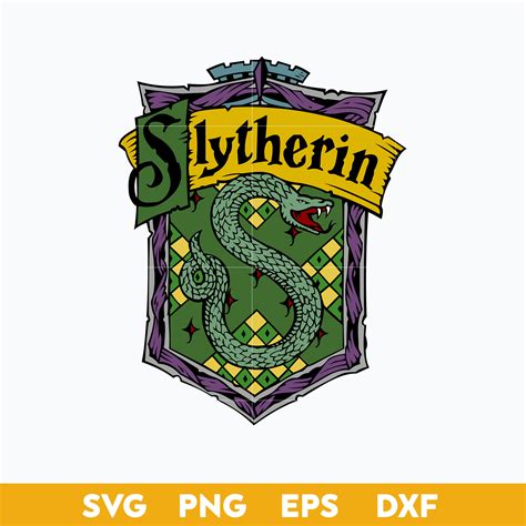 Slytherin Crest Color SVG, School Of Magic House Crest SVG, | Inspire ...