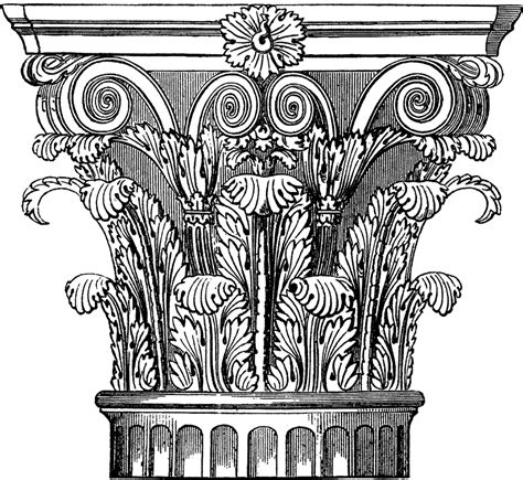 Ornate Corinthian Column Image! - The Graphics Fairy