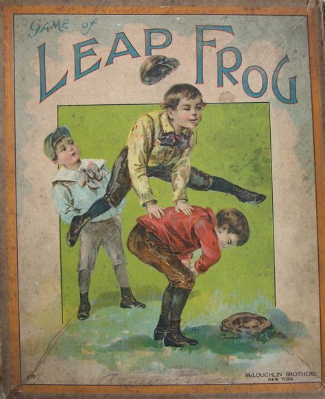 Antique McLoughlin Bros. Game of Leap Frog – All About Fun and Games