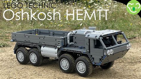 8x8 Offroad truck inspired by Oshkosh HEMTT - LEGO Technic powered by Buwizz - YouTube