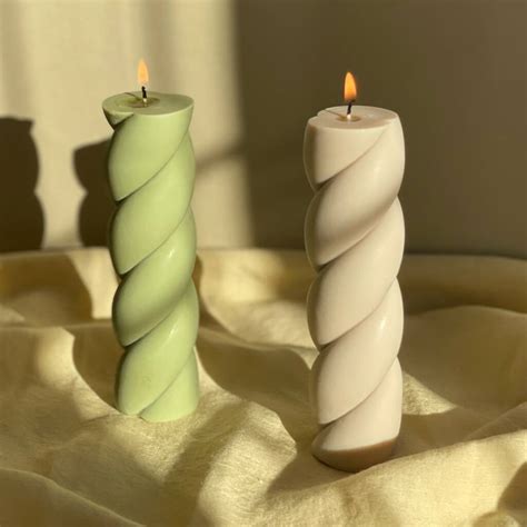 Marshmallow Shaped Pillar Candle By INTERLUDE CANDLES