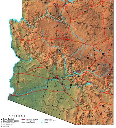 Arizona State Political Map