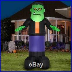 Gemmy Halloween 12 ft Airblown Inflatable Green Monster | Halloween Yard Decor