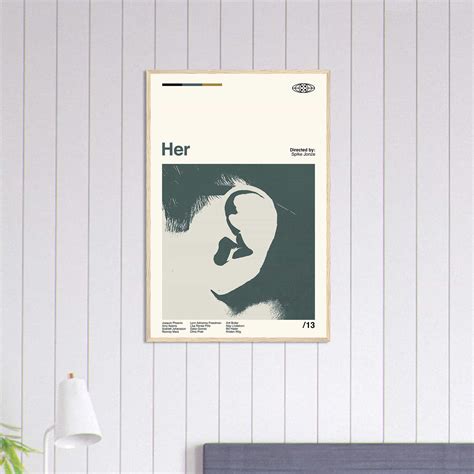 Her Poster, Her Movie Poster, Spike Jonze Poster - Citiesbox