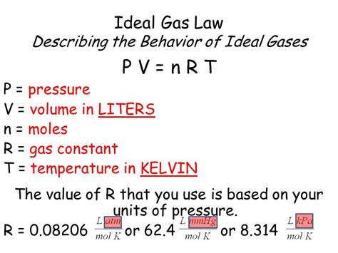 Ideal Gas Law R Values - PPT - Gas Laws PowerPoint Presentation - ID ...