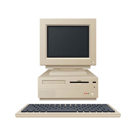 Old vintage computer vector illustration 1873000 Vector Art at Vecteezy