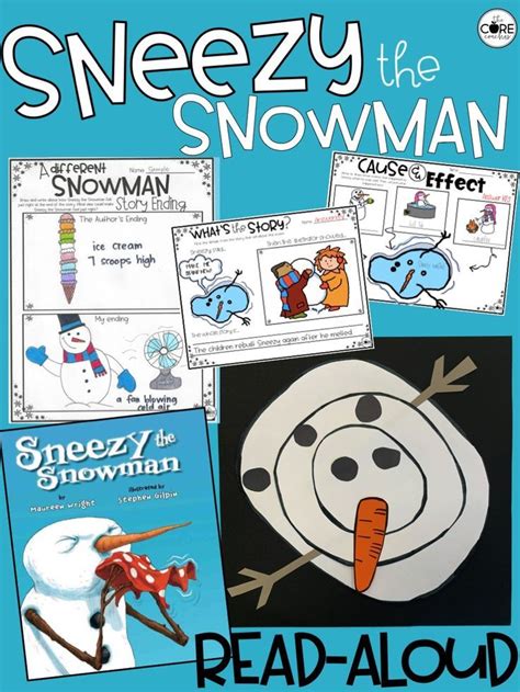 Sneezy the Snowman Read Aloud Lessons - Snowman Craft - Reading ...