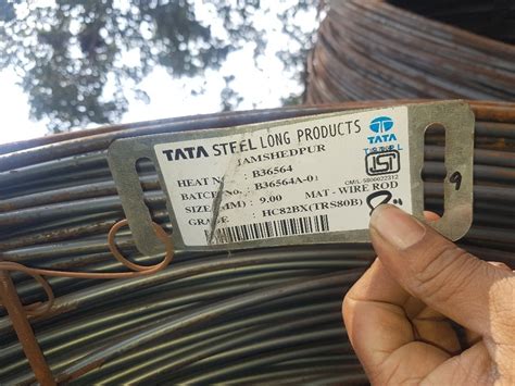 Round Hot Rolled Tata Steel Wire Rod, For Manufacturing, Size: 5.50mm ...