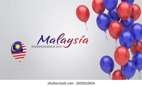 Celebration Banner Balloons Malaysia Flag Colors Stock Illustration 2033563424 | Shutterstock