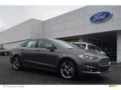 2014 Sterling Gray Ford Fusion Titanium #84256747 | GTCarLot.com - Car ...