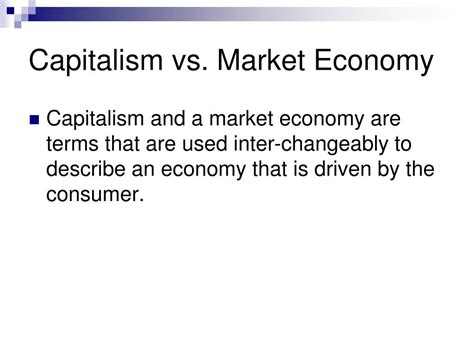 PPT - Capitalism: A Market Economy PowerPoint Presentation, free ...