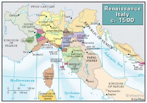 Renaissance Italy Map | Italy map, History, Italy