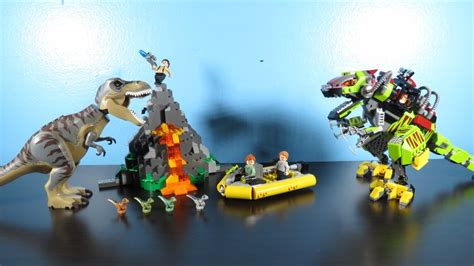 T. rex vs Dino-Mech Battle (Jurassic World by LEGO) | Dinosaur Toy Blog