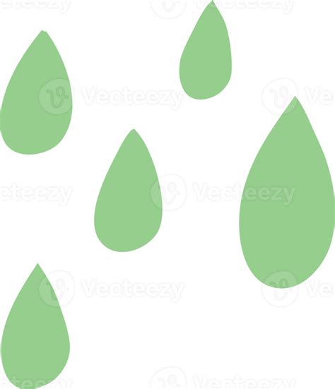 cartoon doodle green paint droplets 36363919 PNG