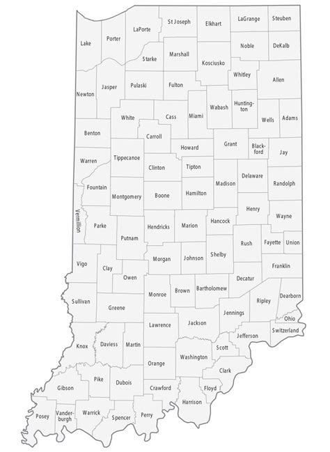 For Indiana County Map