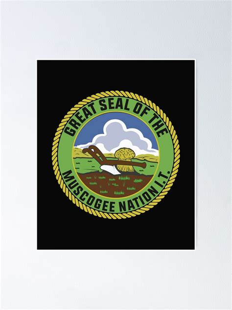 "The great seal of the muscogee - muscogee flag" Poster for Sale by davinccidz | Redbubble