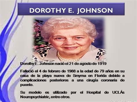 DOROTHY E. JOHNSON: 2013