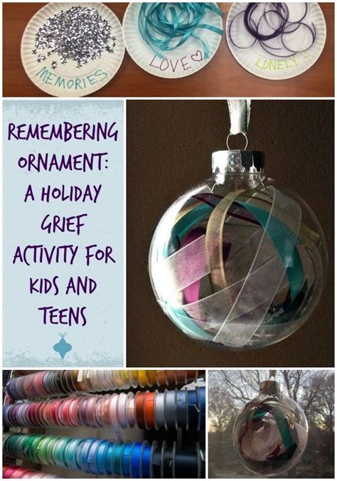 Great holiday grief activity for kids, teens and adults! | Grief activities, Grief counseling ...