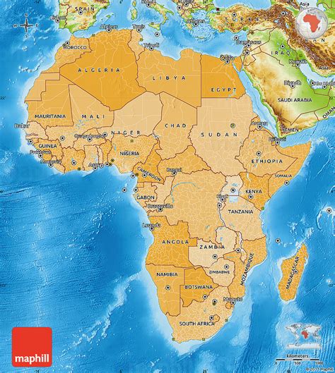 Physical Political Map Of Africa Map Of World - vrogue.co