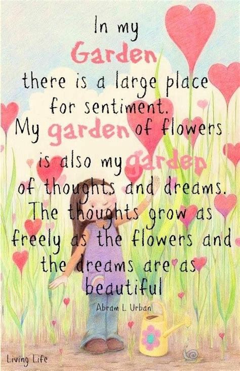 Garden of flowers and thoughts... | Garden quotes, Garden works, Flower ...