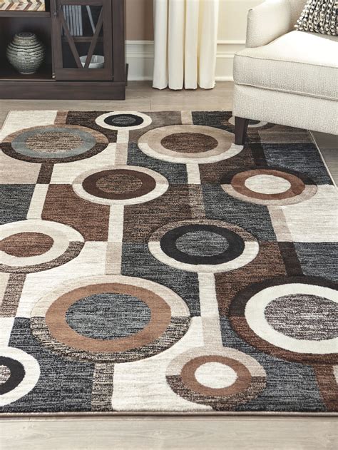 Guintte 5' x 6'7" Rug | Ashley | Area rugs, Medium rugs, Contemporary ...