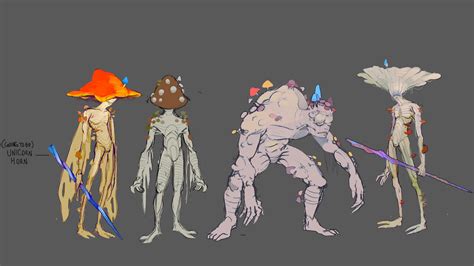 ArtStation - Mushroom man concepts