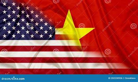 USA and Vietnam Country Flags Stock Photo - Image of flags, blended ...