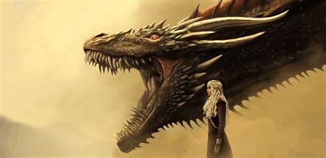 Daenerys and Drogon Art Wallpaper, HD Artist 4K Wallpapers, Images ...