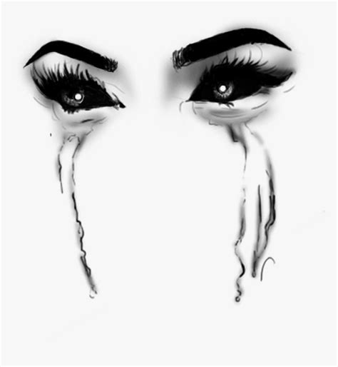 Transparent Evil Eyes Clipart - Transparent Black Tears Png, Png Download - kindpng