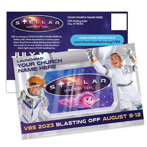 Custom VBS Postcards - Stellar VBS - PCSTE003