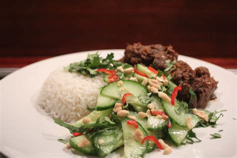 Beef Rendang from Bill Granger's Everyday Asian, served with a cucumber ...